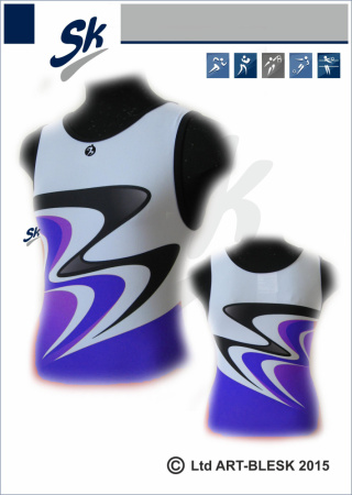 белый синий